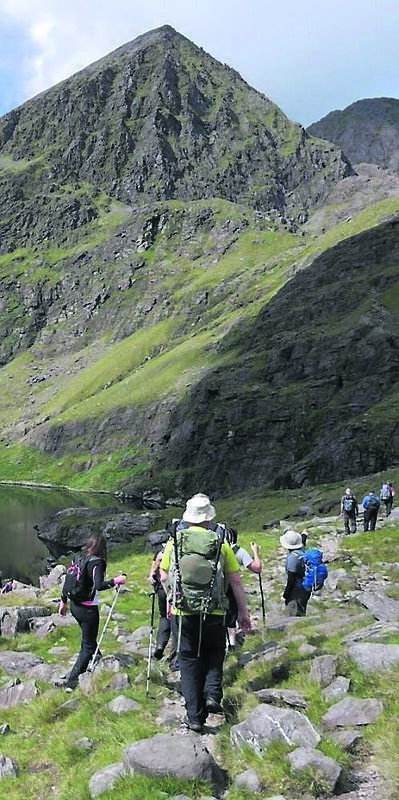 Carrauntoohill in Kerry proved to be the hardest ascent for the boys on their Four Peaks Challenge Carrauntoohill in Kerry proved to be the hardest ascent for the boys on their Four Peaks Challenge