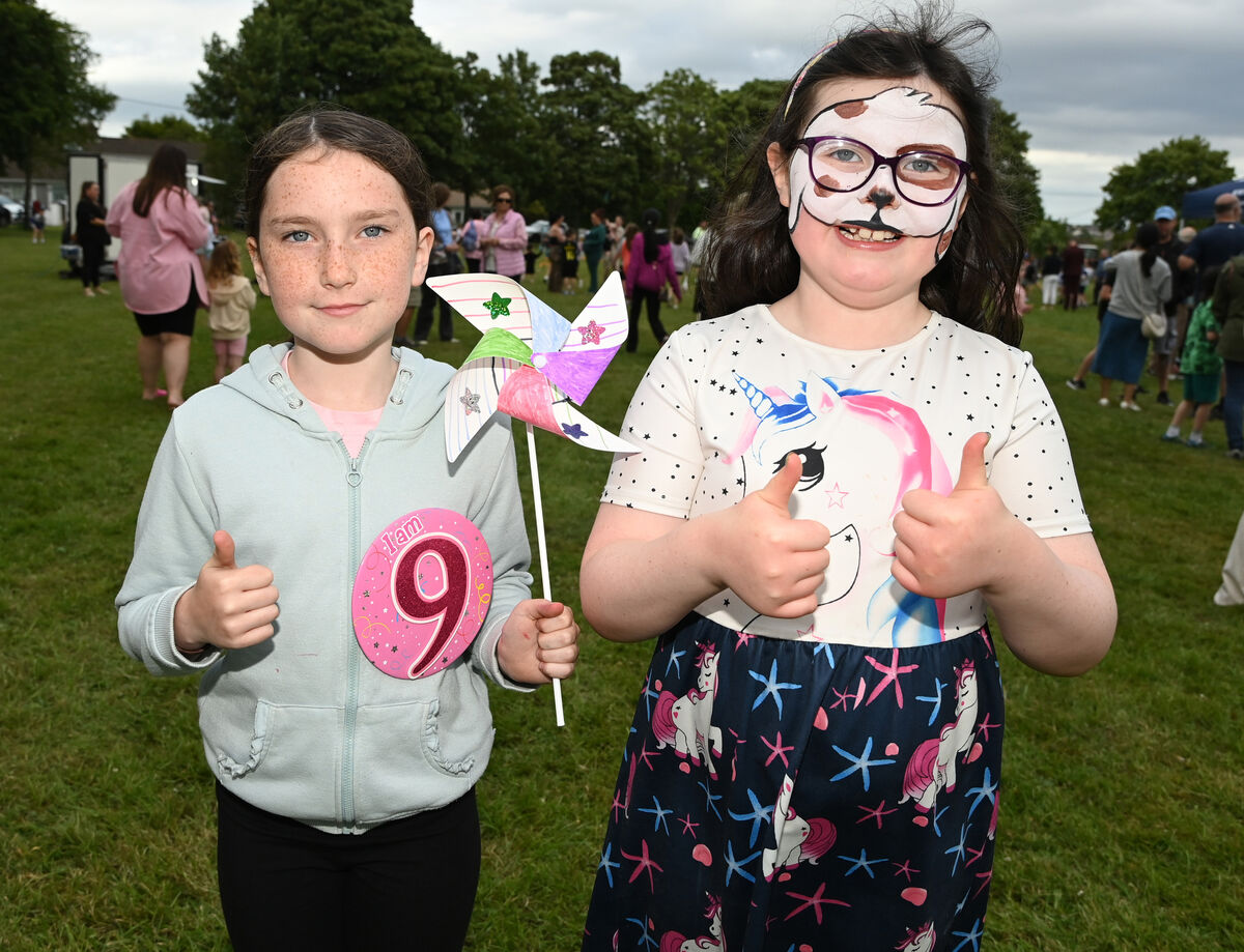 Gwen Stockley and Anna O'Keeffe at the Mayfield non-bonfire/summer fun day. Picture: Eddie O'Hare Gwen Stockley and Anna O'Keeffe at the Mayfield non-bonfire/summer fun day. Picture: Eddie O'Hare