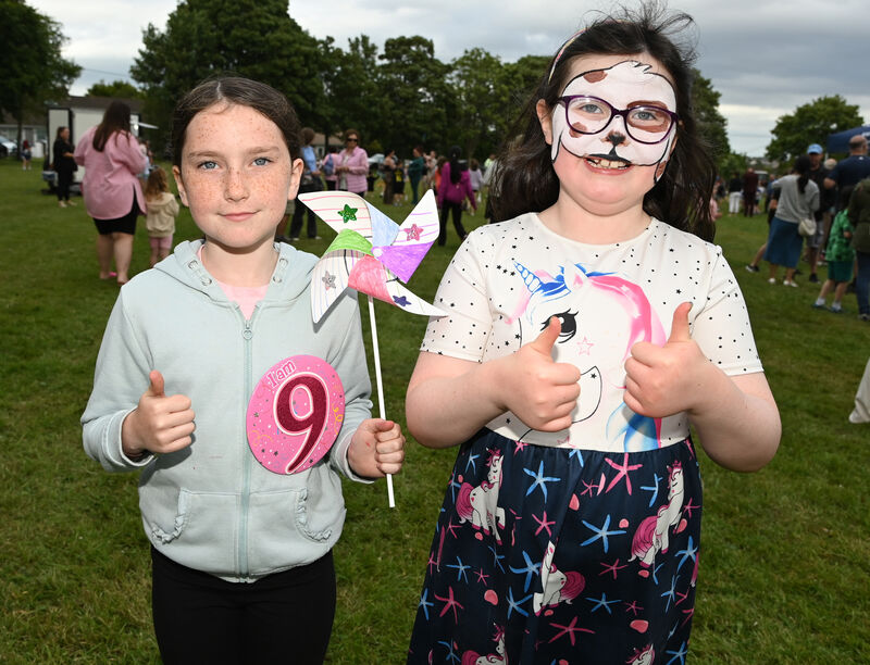 Gwen Stockley and Anna O'Keeffe at the Mayfield non-bonfire/summer fun day. Picture: Eddie O'Hare Gwen Stockley and Anna O'Keeffe at the Mayfield non-bonfire/summer fun day. Picture: Eddie O'Hare