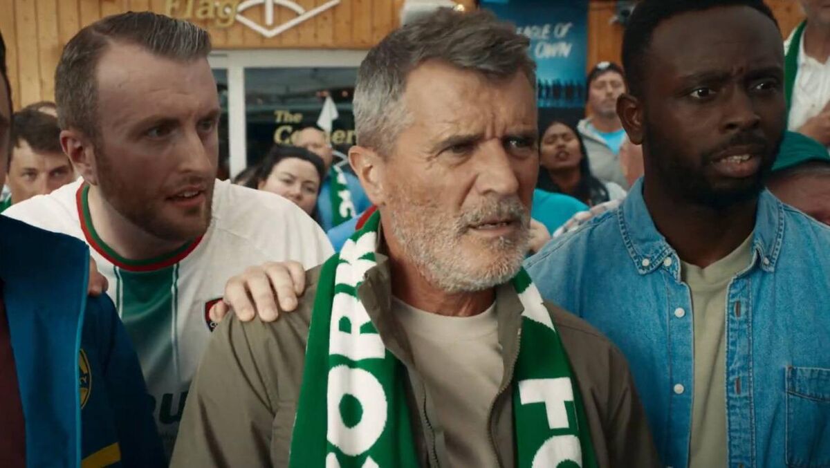 THAT'S HIS JOB: Roy Keane stars in an ad promoting Rockshore's link with the League of Ireland. Pic: League of Ireland.