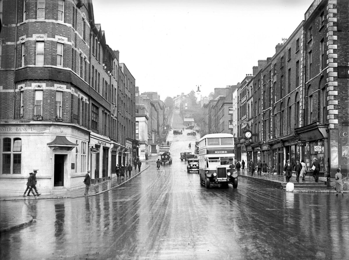 Bridge Street, Cork in March 1937. Many well-known businesses have operated from the area over the years. 