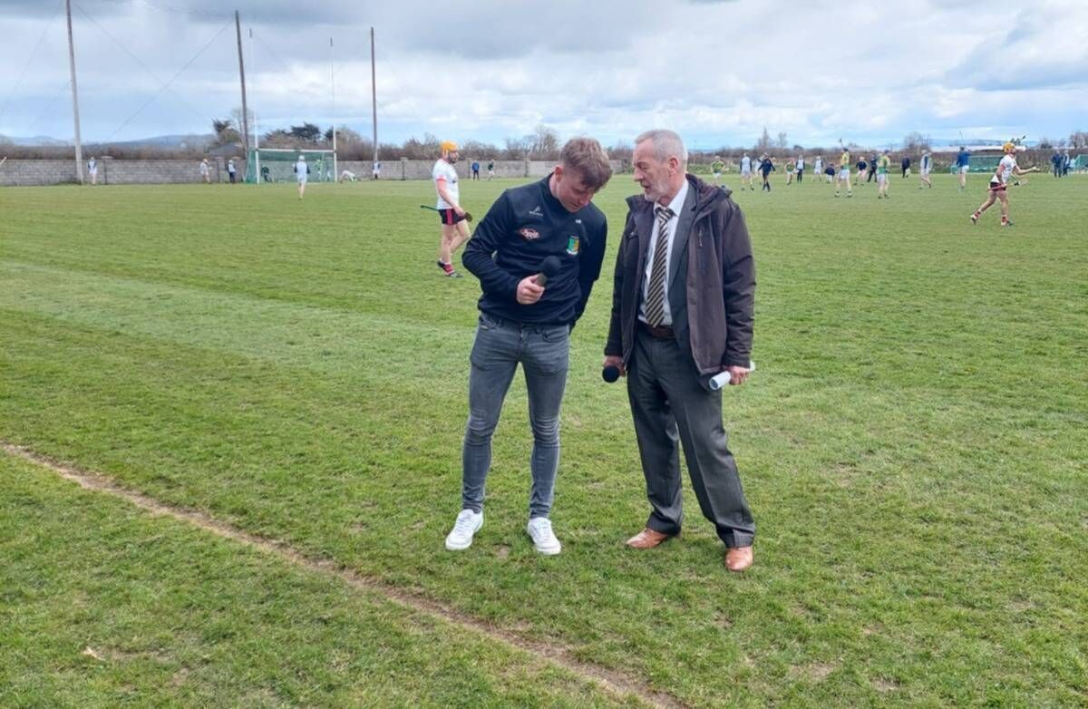Director of Operations with Clubber TV Mark Ryan and former GAA president Seán Kelly in conversation. 