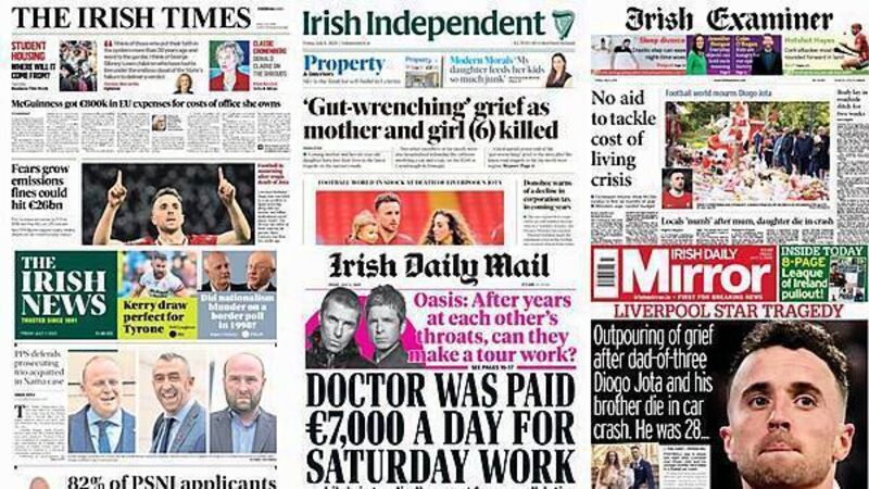 What the papers say: Friday's front pages What the papers say: Friday's front pages