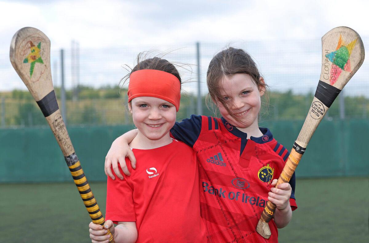  Twins, Doireann and Clodagh O'Leary at Nemo Rangers Cúl Camp. Picture: Jim Coughlan.