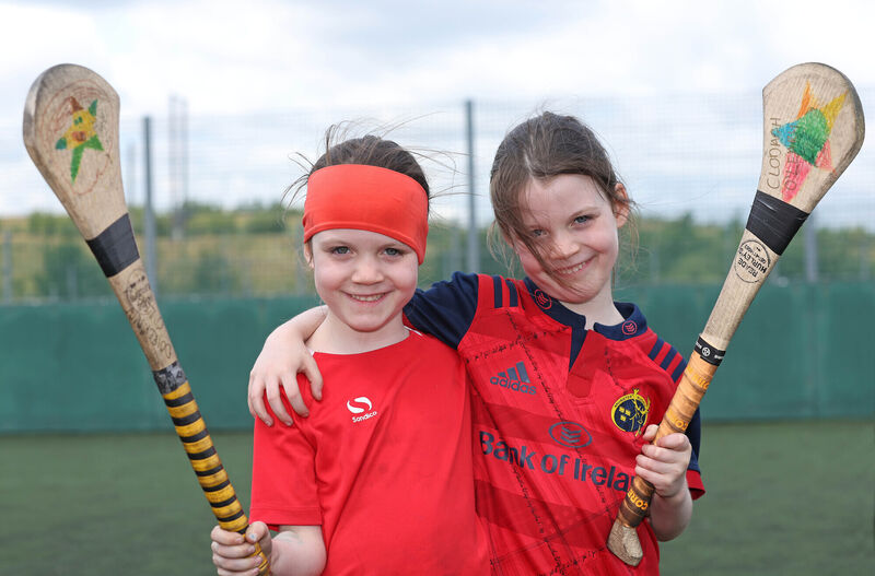  Twins, Doireann and Clodagh O'Leary at Nemo Rangers Cúl Camp. Picture: Jim Coughlan.