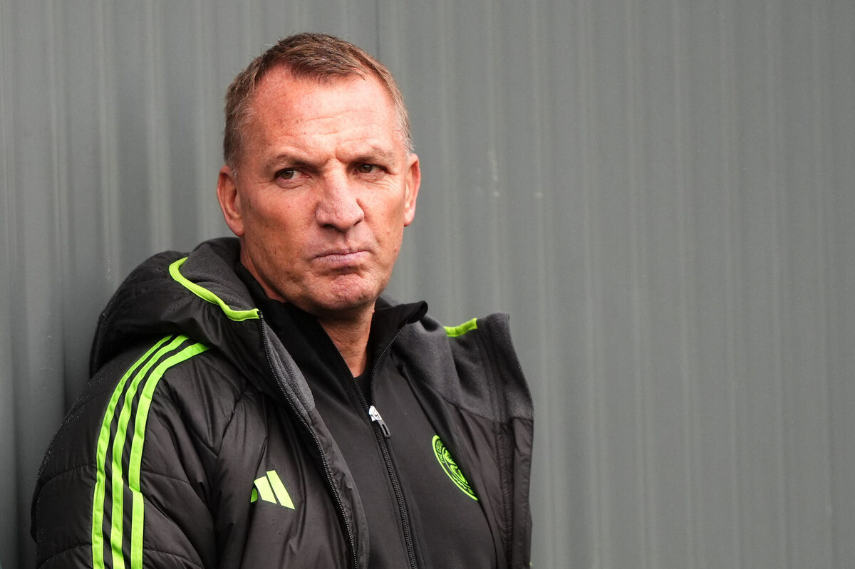 Celtic manager Brendan Rodgers before the pre-season friendly match at The City Stadium, Glasgow. Celtic manager Brendan Rodgers before the pre-season friendly match at The City Stadium, Glasgow.