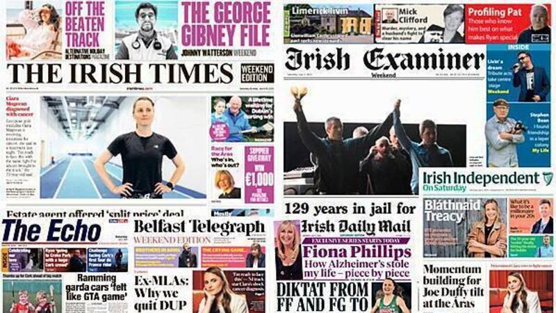What the papers say: Saturday's front pages What the papers say: Saturday's front pages