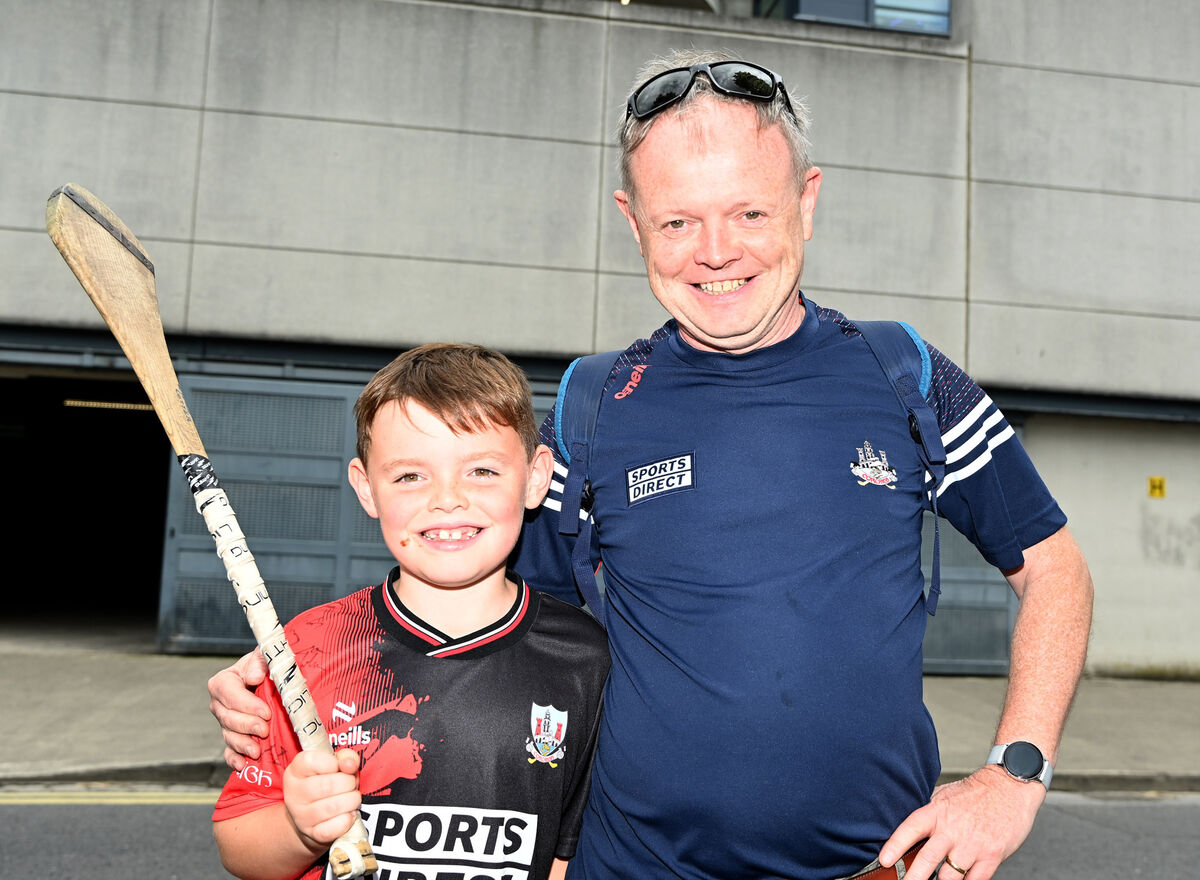 Cork fans Paul and Stephen Cotter from Carrigaline at the All-Ireland SHC semi final against Dublin at Croke park . Picture: Eddie O'Hare Cork fans Paul and Stephen Cotter from Carrigaline at the All-Ireland SHC semi final against Dublin at Croke park . Picture: Eddie O'Hare