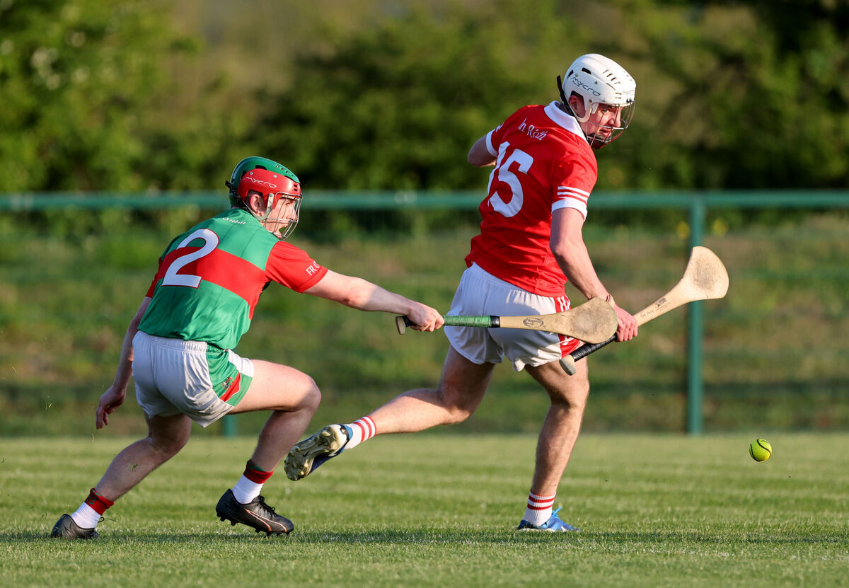  Michael Millerick, Fr. O'Neills tries to chase down Tim Hawe, Charleville during their RedFM Division 1 HL clash this year. Picture: Jim Coughlan.