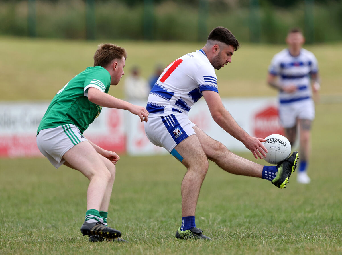  Ethon Varian of Ballyphehane up against Jack Kearney of Araglen. Picture: Jim Coughlan