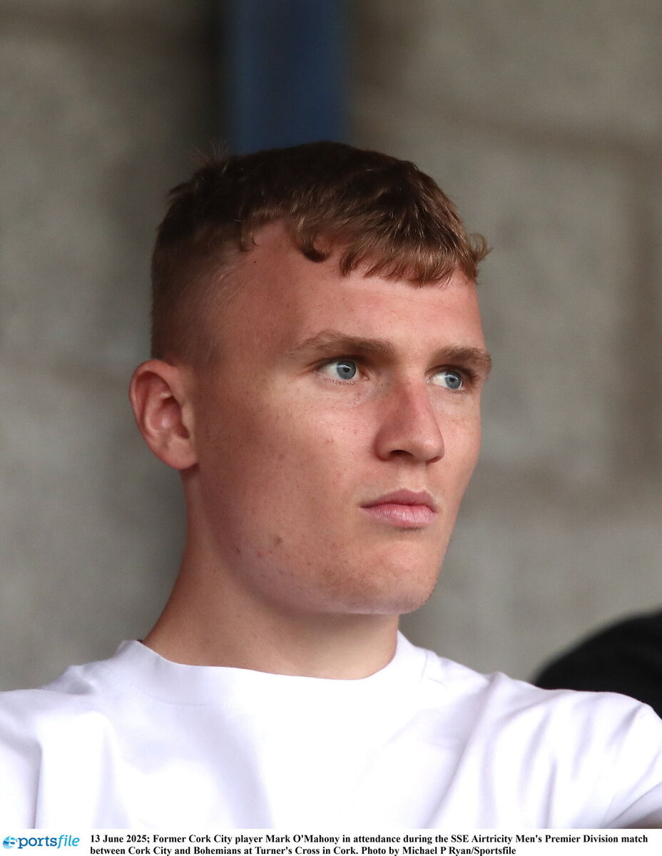 Former Cork City player Mark O'Mahony in attendance during the SSE Airtricity Men's Premier Division match between Cork City and Bohemians at Turner's Cross in Cork. Photo by Michael P Ryan/Sportsfile