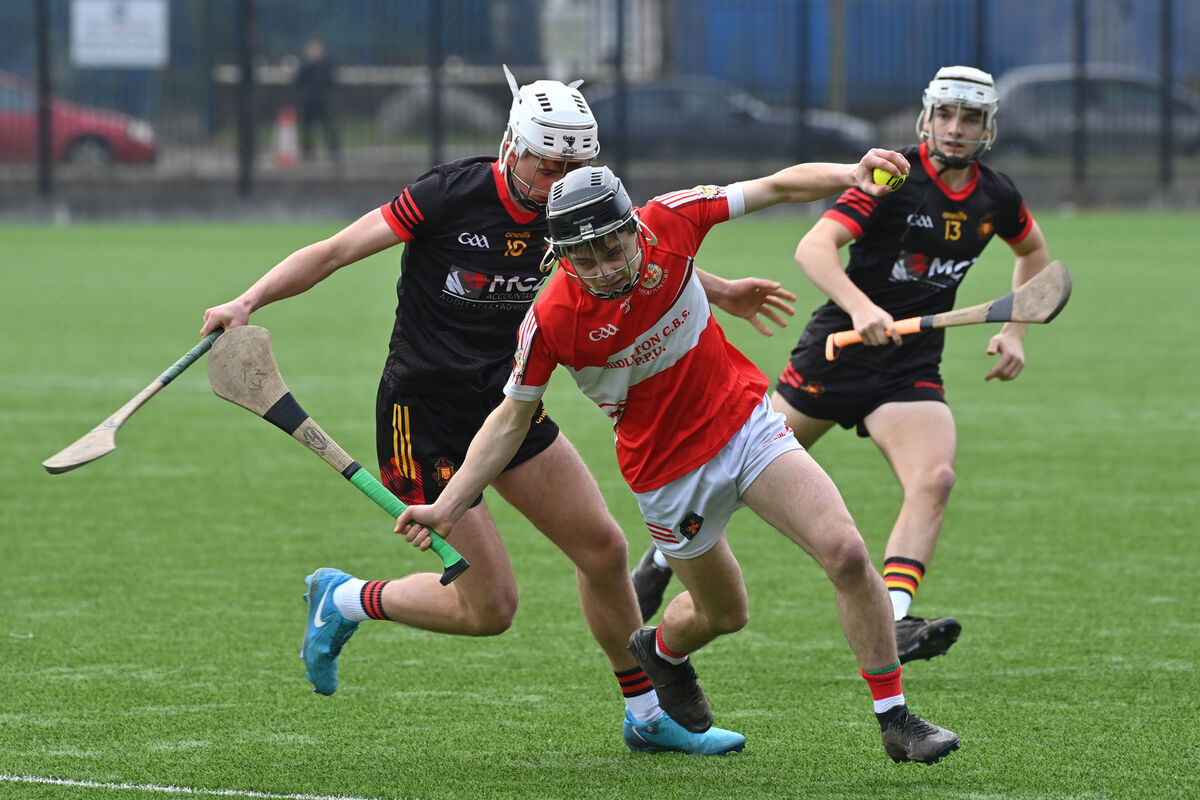 Tadhg O'Donoghue Brosnan in action for Midleton CBS against CBC, Cork in their Dr O'Callaghan Cup semi-final match at SuperValu Páirc Uí Chaoimh. Picture Dan Linehan