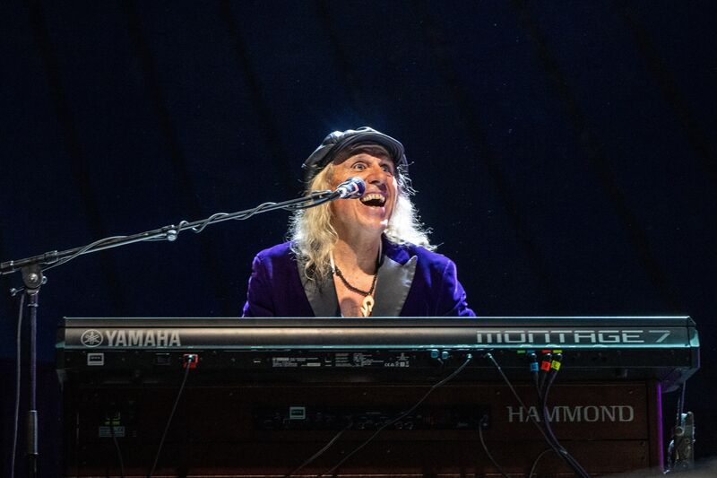 Brother Paul Brown of The Waterboys in full flow during their Live at the Marquee performance.