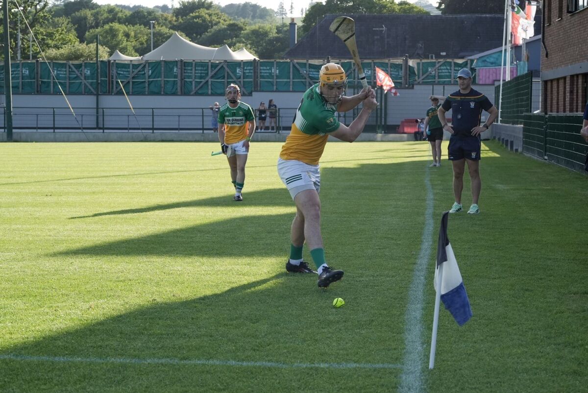 Bride Rovers' Cillian Tobin takes a sideline cut. Picture: Noel Sweeney