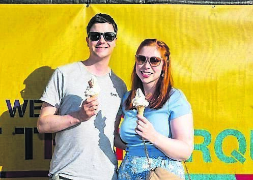 Craig O’Shea and Róisín O’Donnell from Douglas, enjoying an ice cream as they head to The Waterboys at Live at the Marquee. Craig O’Shea and Róisín O’Donnell from Douglas, enjoying an ice cream as they head to The Waterboys at Live at the Marquee.