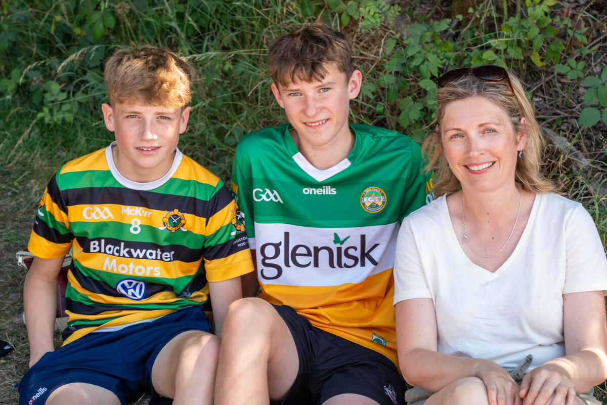 Taking refuge in the shade at the Irish Rowing Championships were Kilmacsimon's Aidan Morgan, Sean Evans and Sandra Morgan. Picture: N oel Sweeney Taking refuge in the shade at the Irish Rowing Championships were Kilmacsimon's Aidan Morgan, Sean Evans and Sandra Morgan. Picture: N oel Sweeney