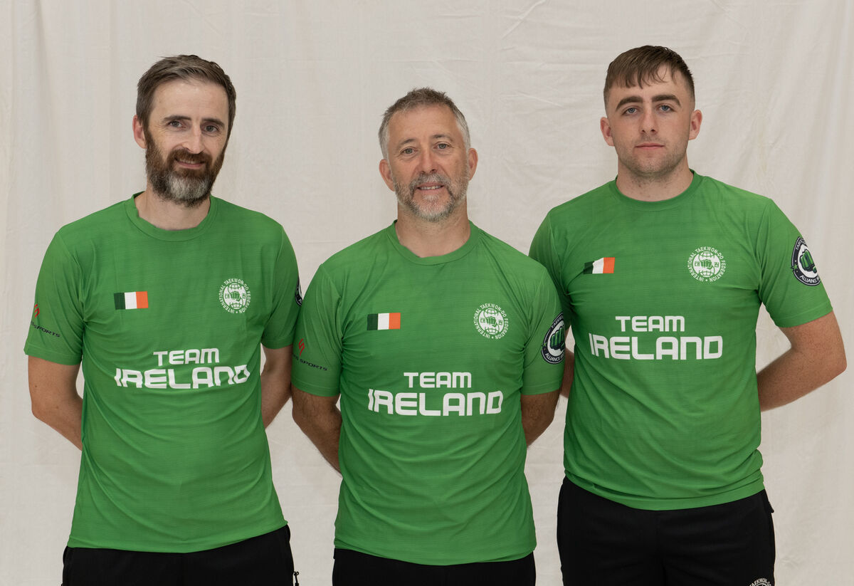  Blackrock Tae Kwon Do Club, Cork coaches Paul Manning, Gar Fleming, and David Lyons (injured|) are part of the Team Ireland squad at MTU Arena ahead of the International Tae-Kwon Do World Championships which are being held in Barcelona this year. 72 competitors, 16 coaches and 4 umpires will travel as part of Team Ireland. Picture Larry Cummins