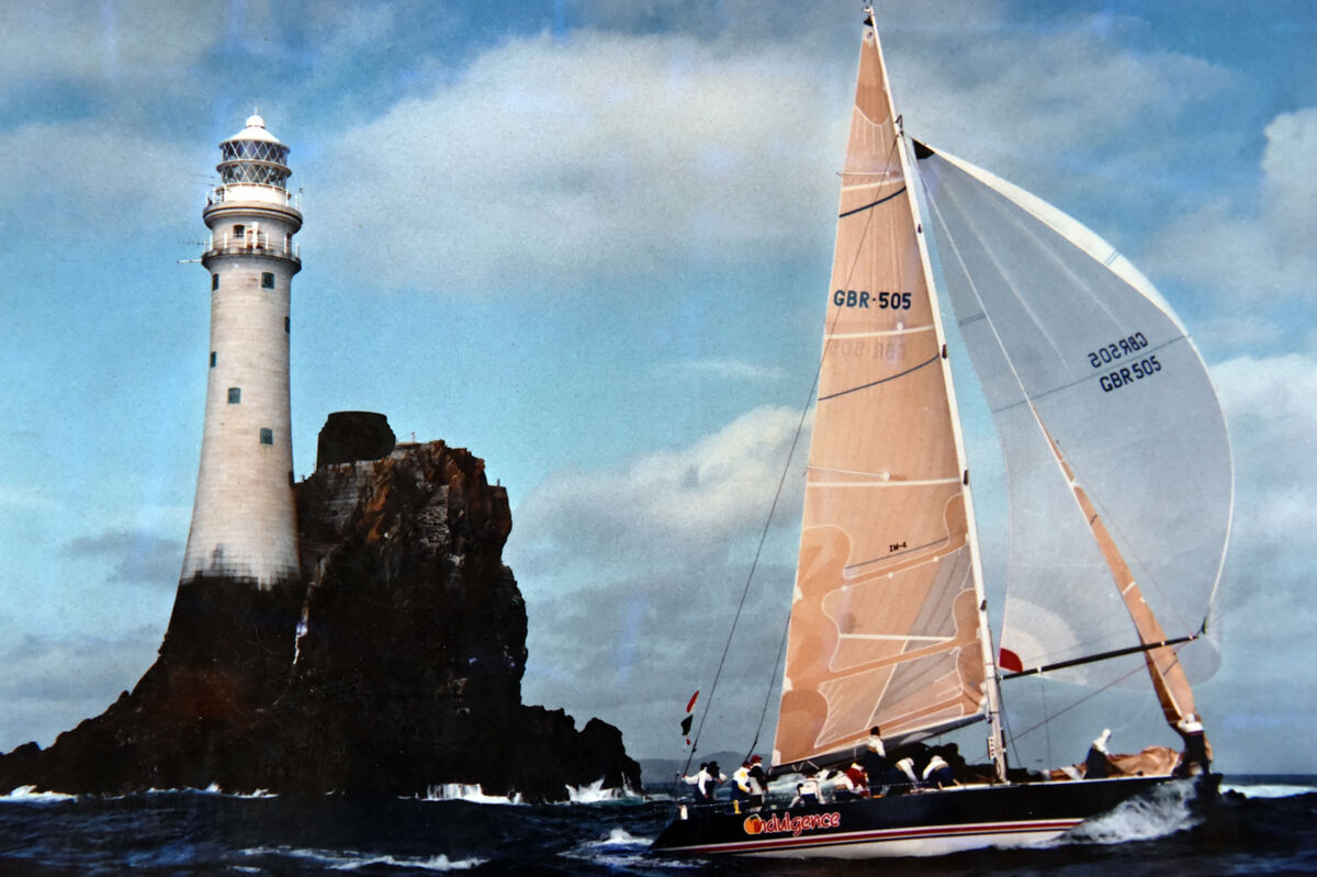 Indulgence competing in the Fastnet race in the 1990s. Picture: Eddie O’Hare Indulgence competing in the Fastnet race in the 1990s. Picture: Eddie O’Hare