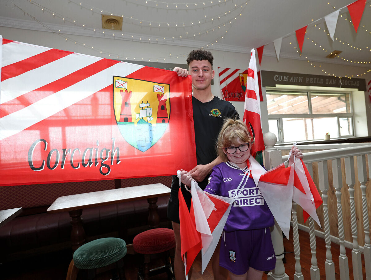 David O’Callaghan and Lexie O’Riordan at the Glen Rovers Clubhouse ahead of the All-Ireland Hurling final this Sunday. Picture: Jim Coughlan. David O’Callaghan and Lexie O’Riordan at the Glen Rovers Clubhouse ahead of the All-Ireland Hurling final this Sunday. Picture: Jim Coughlan.