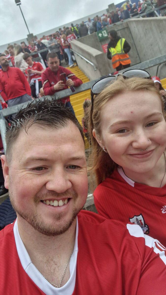 Zoe Noonan with her brother, Thomas, at this year's league final at Páirc Uí Chaoimh. Zoe Noonan with her brother, Thomas, at this year's league final at Páirc Uí Chaoimh.