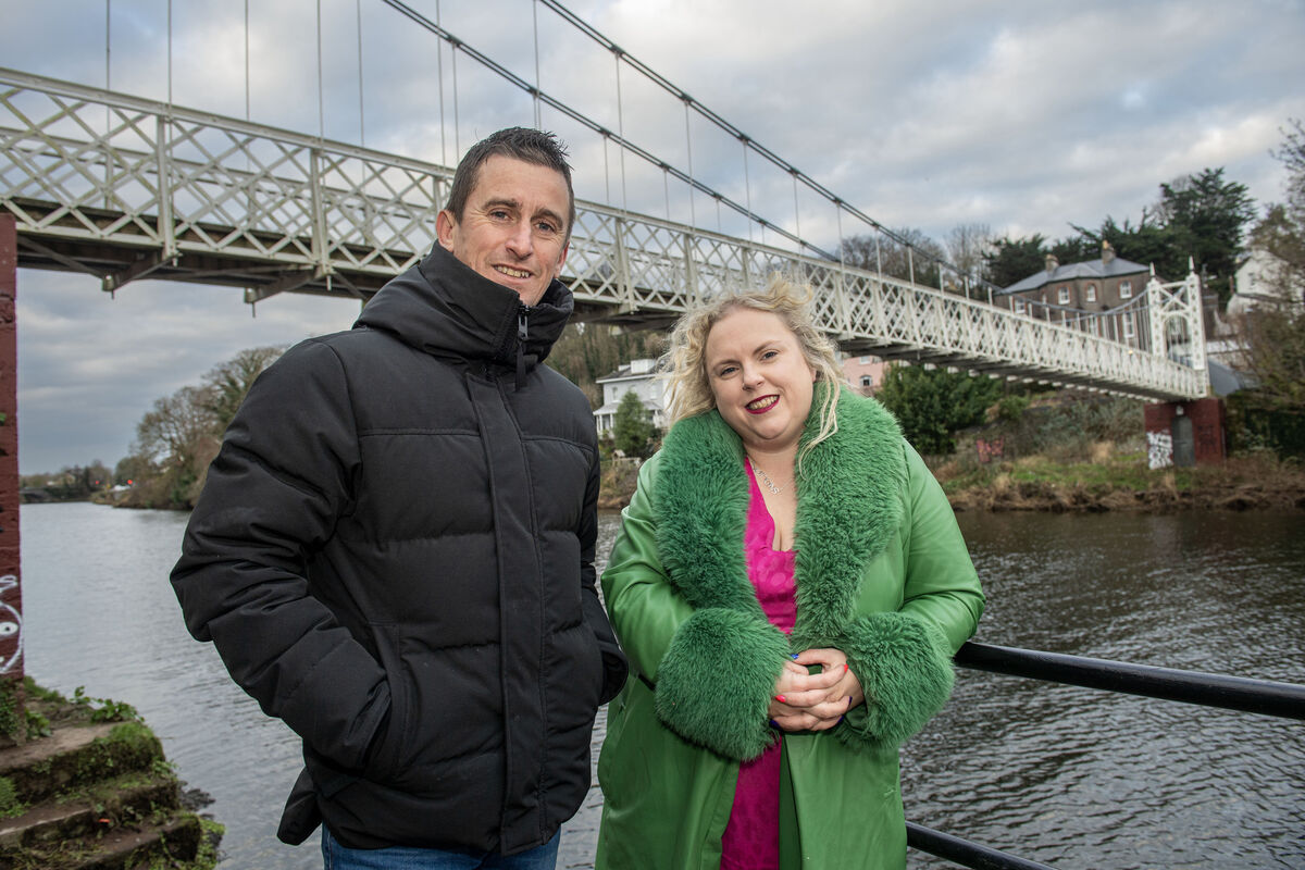  Laura O'Mahony and Rob Heffernen of the podcast Red Raw pictured at the Shakey Bridge, Cork. Picture Dan Linehan