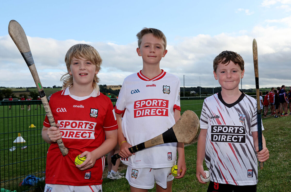 Conor McCarthy, Sam Kingston and Harry O'Sullivan, members of Fr. O'Neills Gaa club. Picture: Jim Coughlan. Conor McCarthy, Sam Kingston and Harry O'Sullivan, members of Fr. O'Neills Gaa club. Picture: Jim Coughlan.