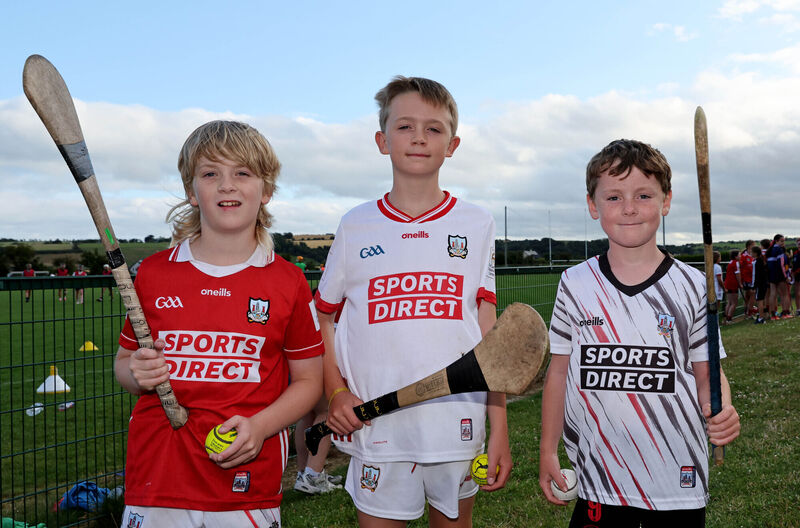  Conor McCarthy, Sam Kingston and Harry O'Sullivan, members of Fr. O'Neills Gaa club. Picture: Jim Coughlan.