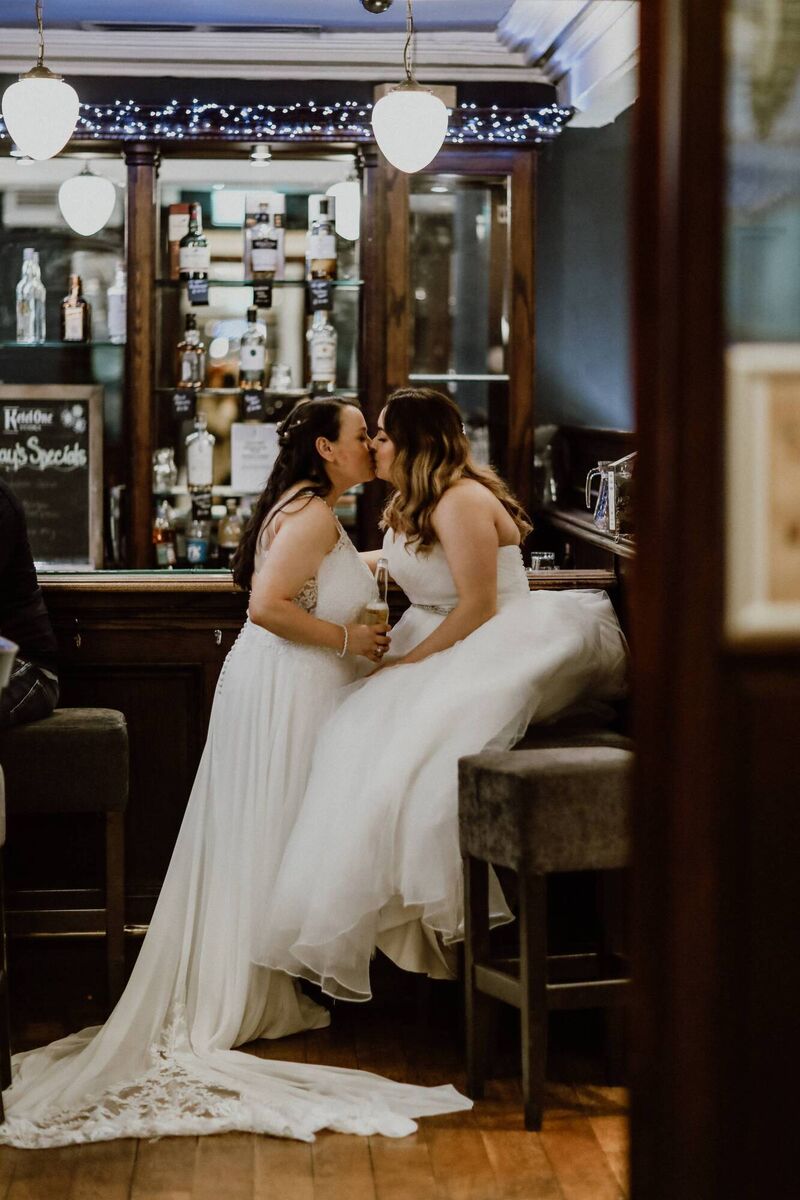 The couple first connected at the height of the pandemic on Tinder, and were wed in March 2025. The couple first connected at the height of the pandemic on Tinder, and were wed in March 2025.