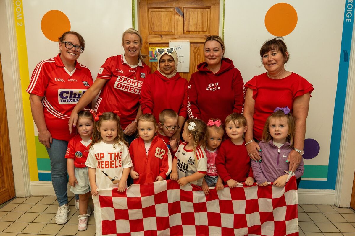 The Lord Mayor Visits Hollyhill and Knocknaheeny Youth Centre Ahead of the All-Ireland final. Picture by Noel Sweeney The Lord Mayor Visits Hollyhill and Knocknaheeny Youth Centre Ahead of the All-Ireland final. Picture by Noel Sweeney