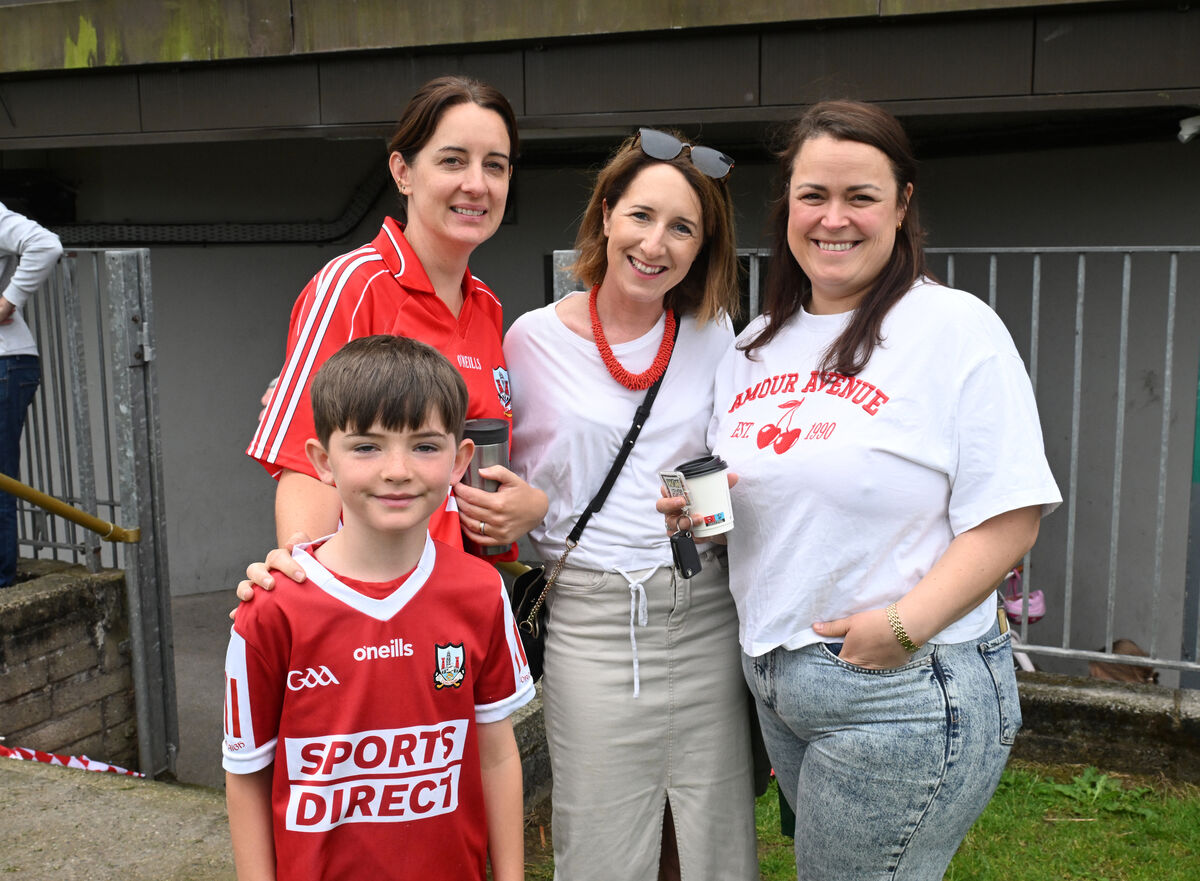  Eileen and Danny Horgan with Aoife Willmett and Mary Keohane at Virgin Media's Ireland AM show at the Blackrock Hurling Club as a lead up to the All Ireland final. Picture Dan Linehan
