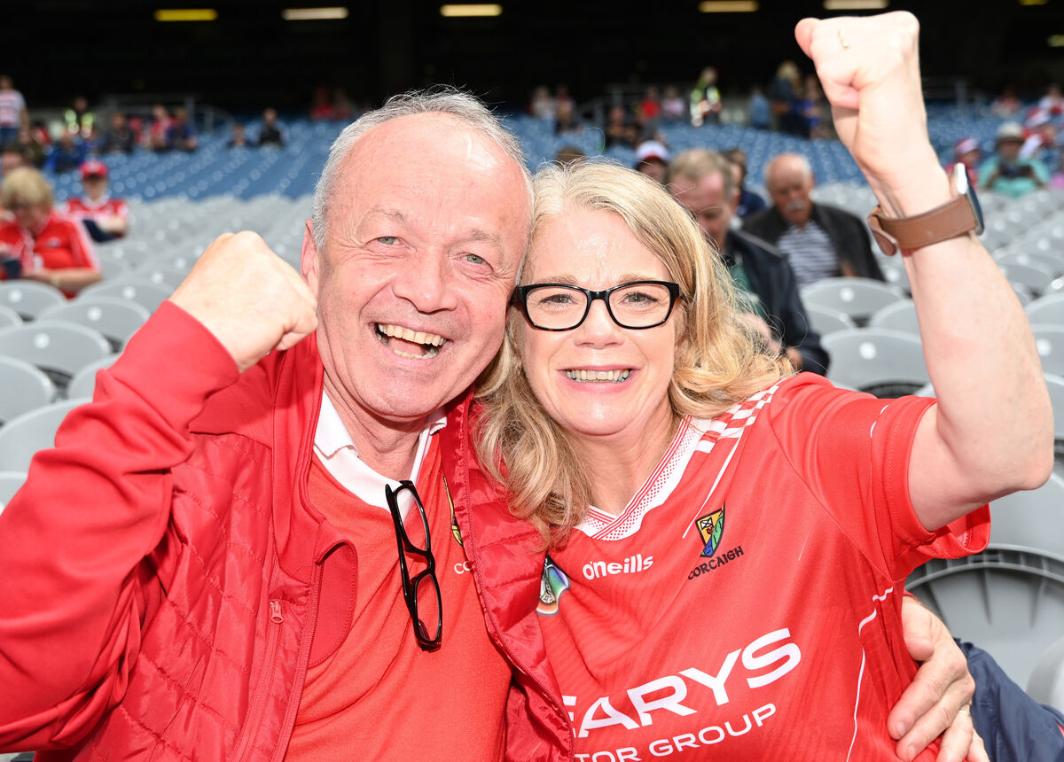 Cork fans Tony and Caroline Leneghan from Mallow at the All-Ireland SHC final against Tipperary at Croke Park. Picture: Eddie O'Hare Cork fans Tony and Caroline Leneghan from Mallow at the All-Ireland SHC final against Tipperary at Croke Park. Picture: Eddie O'Hare