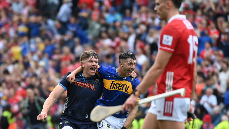 'Cork looked like they'd eaten a four-course meal at half time... stuck to the ground in comparison to Tipp' 'Cork looked like they'd eaten a four-course meal at half time... stuck to the ground in comparison to Tipp'