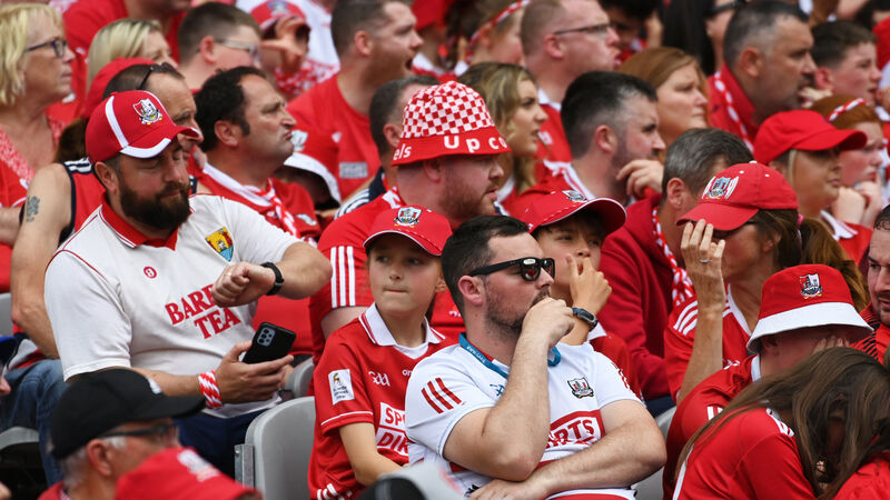‘Maybe next year will be third time lucky’: Sombre Cork supporters at Croke Park find hope in defeat