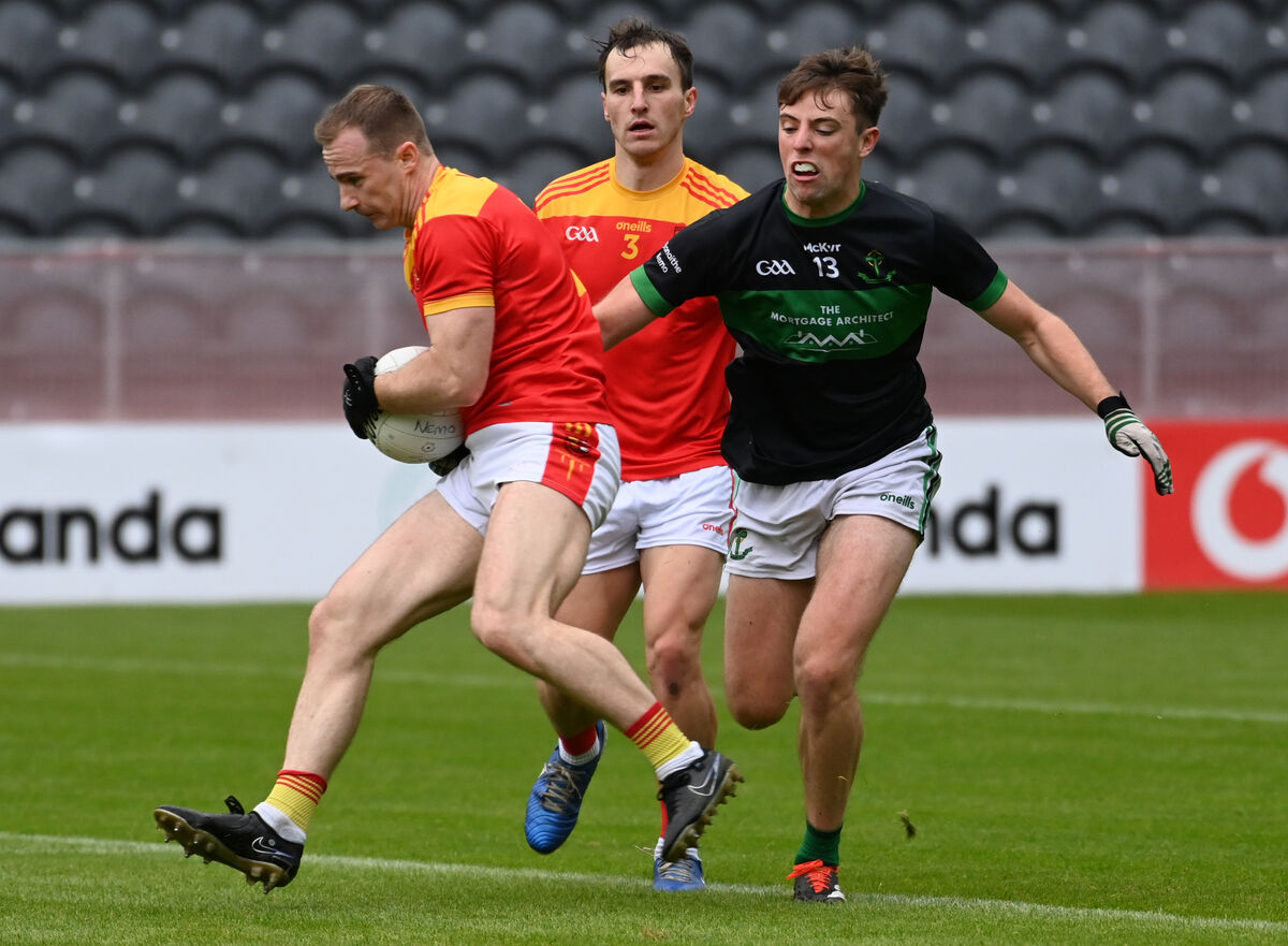 Mallow's Matty Taylor wins the ball from Nemo Rangers' Ross Corkery last season. Picture: Eddie O'Hare