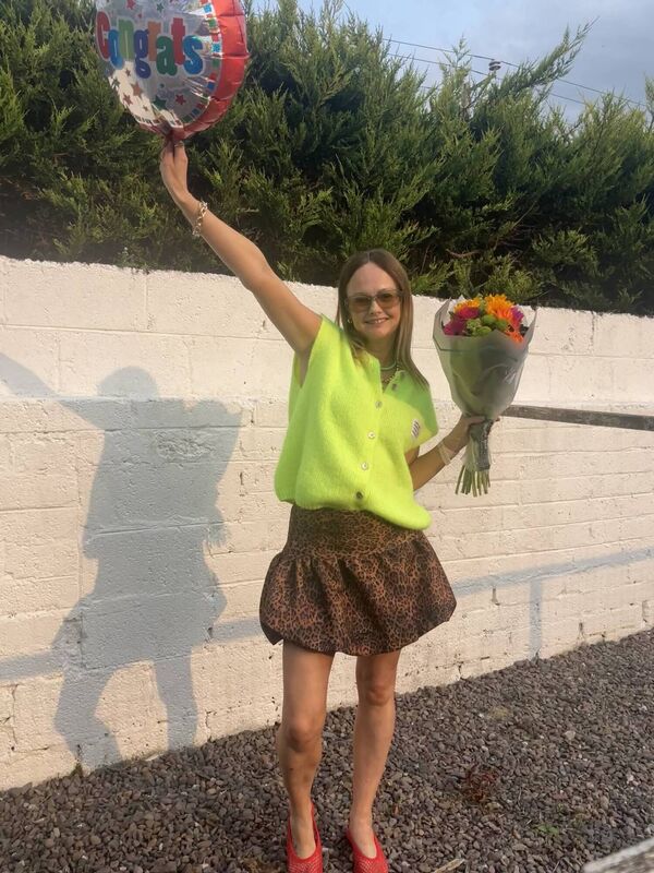 Helen after completing five weeks of chemotherapy and radiation treatment. Helen after completing five weeks of chemotherapy and radiation treatment.