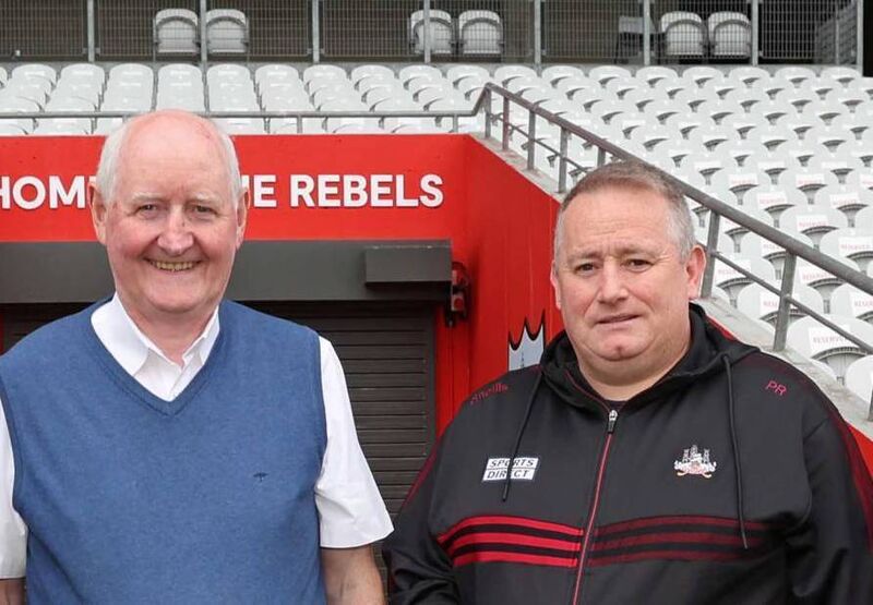 Cork County Board chairperson Pat Horgan (left) and senior hurling manager Pat Ryan. Picture: Jim Coughlan