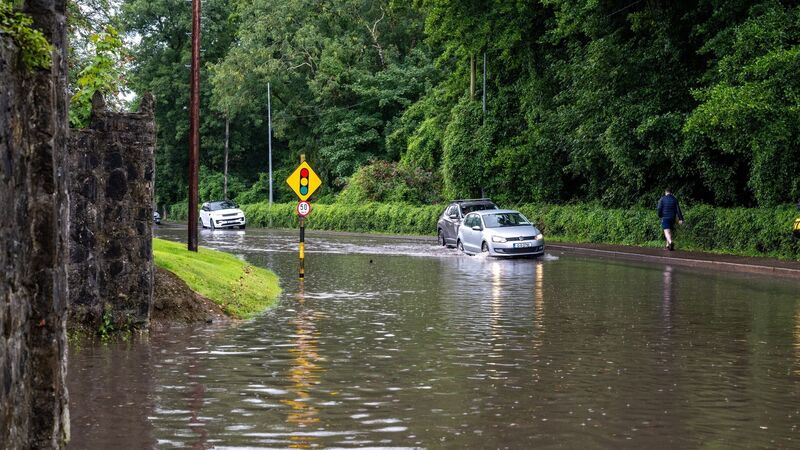 Watch: Heavy downpours in Cork lead to spot flooding