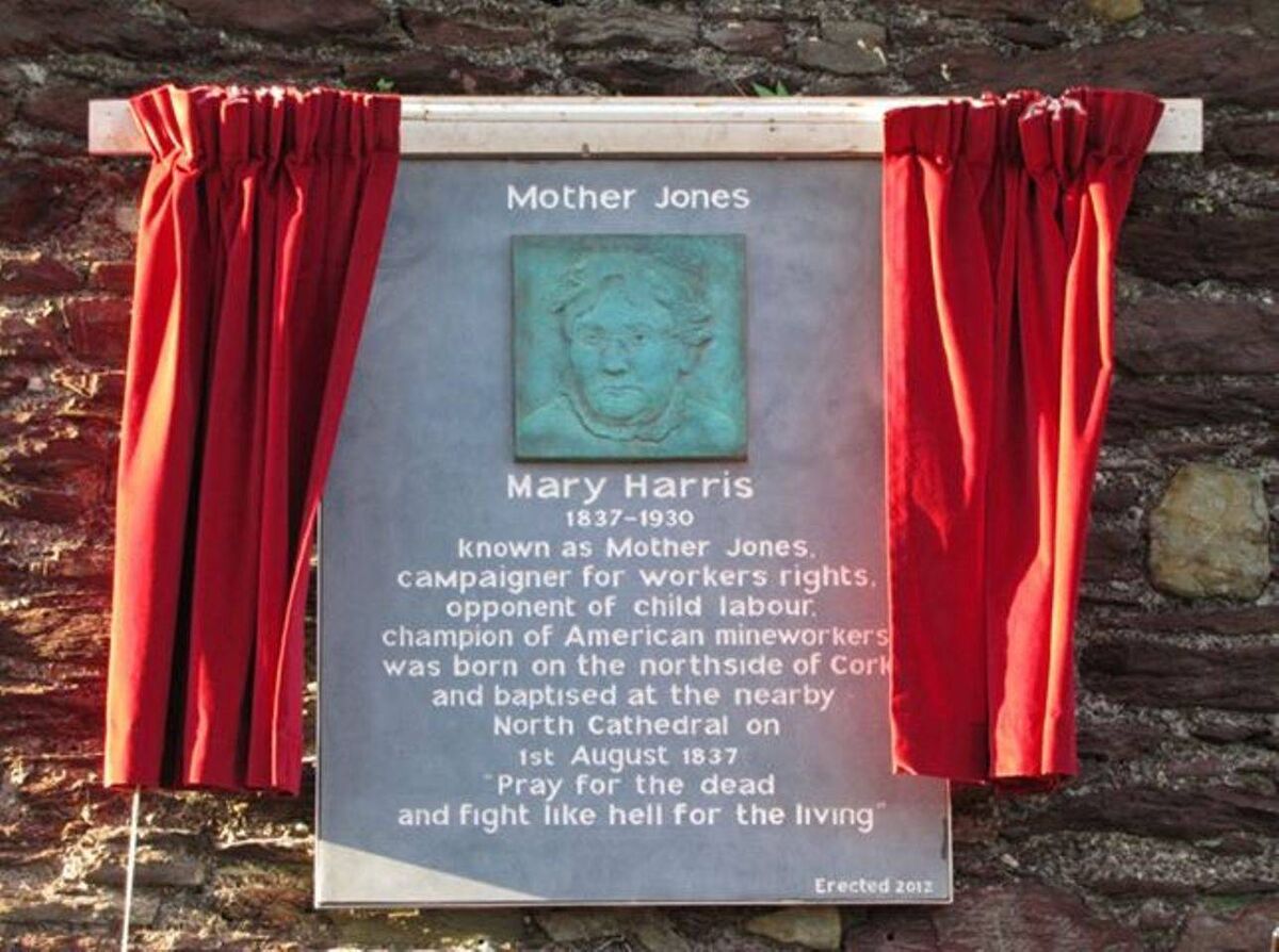 The Mother Jones plaque in Shandon.