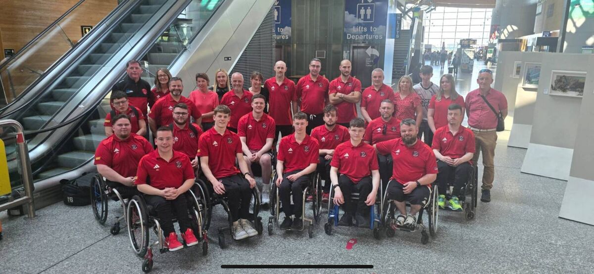 The Rebel Wheelers basketball team that traveled to Sardinia in Italy to take part in the Euro Cup Qualifiers last May.