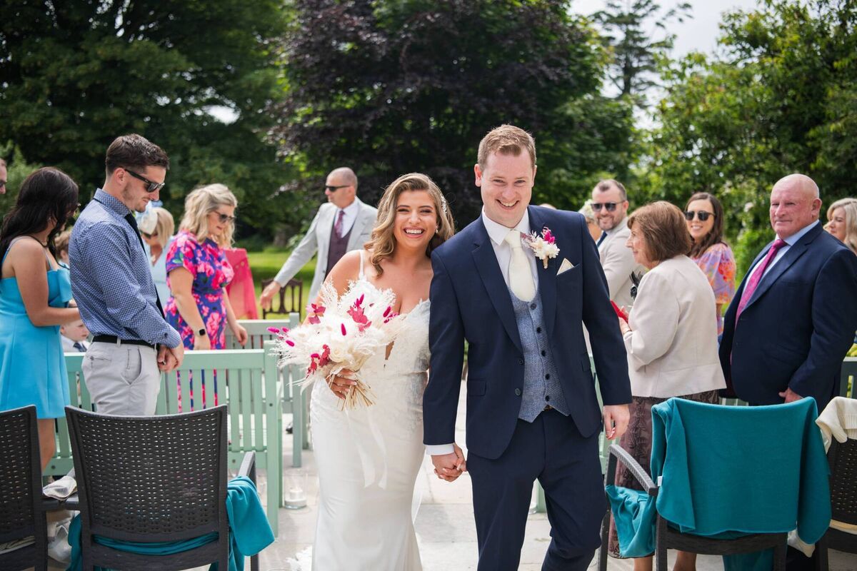 Emma and Joe had an intimate wedding with their closest friends and family in attendance. 