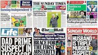 What the papers say: Sunday's front pages
