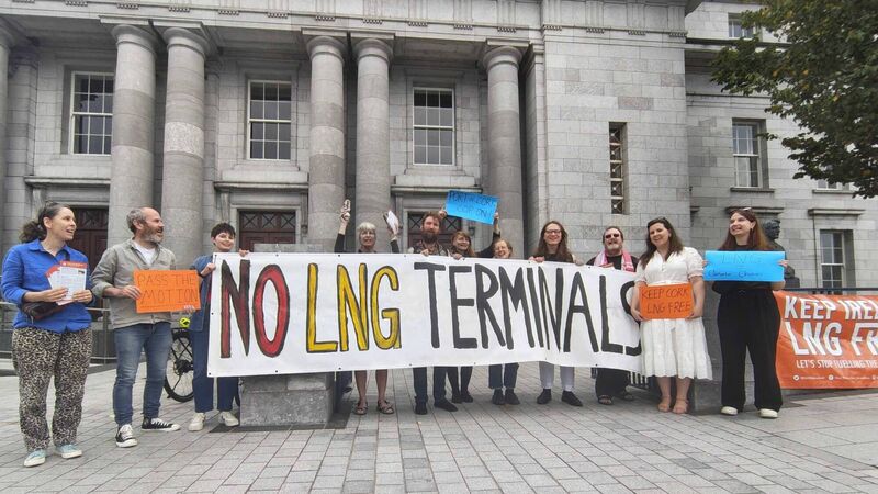 Concerns voiced over liquefied natural gas (LNG) terminals at Cork protest Concerns voiced over liquefied natural gas (LNG) terminals at Cork protest