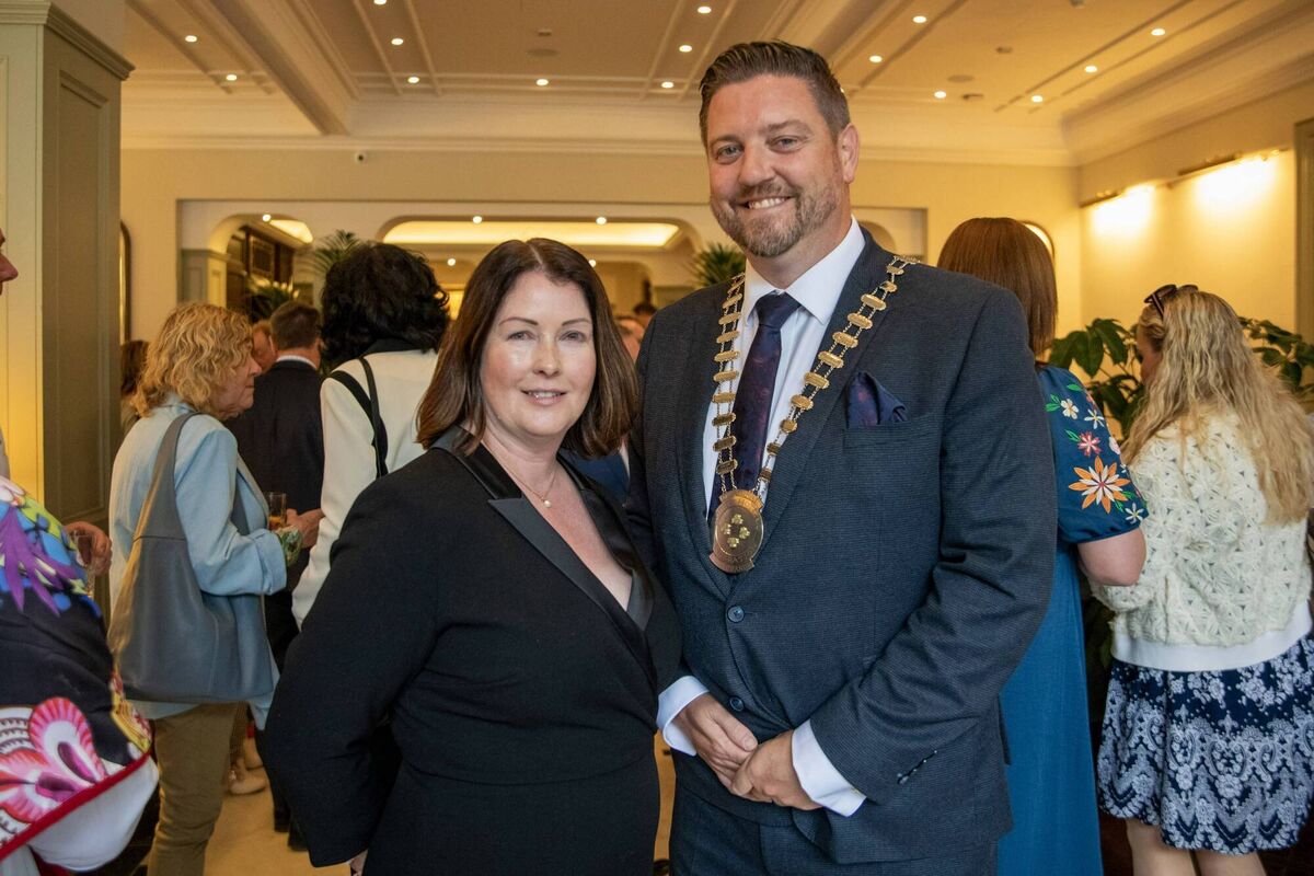 Pictured (L/R): Louise McNamara (General Manager, Metropole Hotel) and Eoghan Murphy (Chair of the Cork Branch of the Irish Hotels Federation) Photo: Colm Lougheed