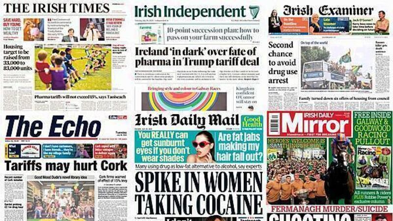 What the papers say: Tuesday's front pages What the papers say: Tuesday's front pages