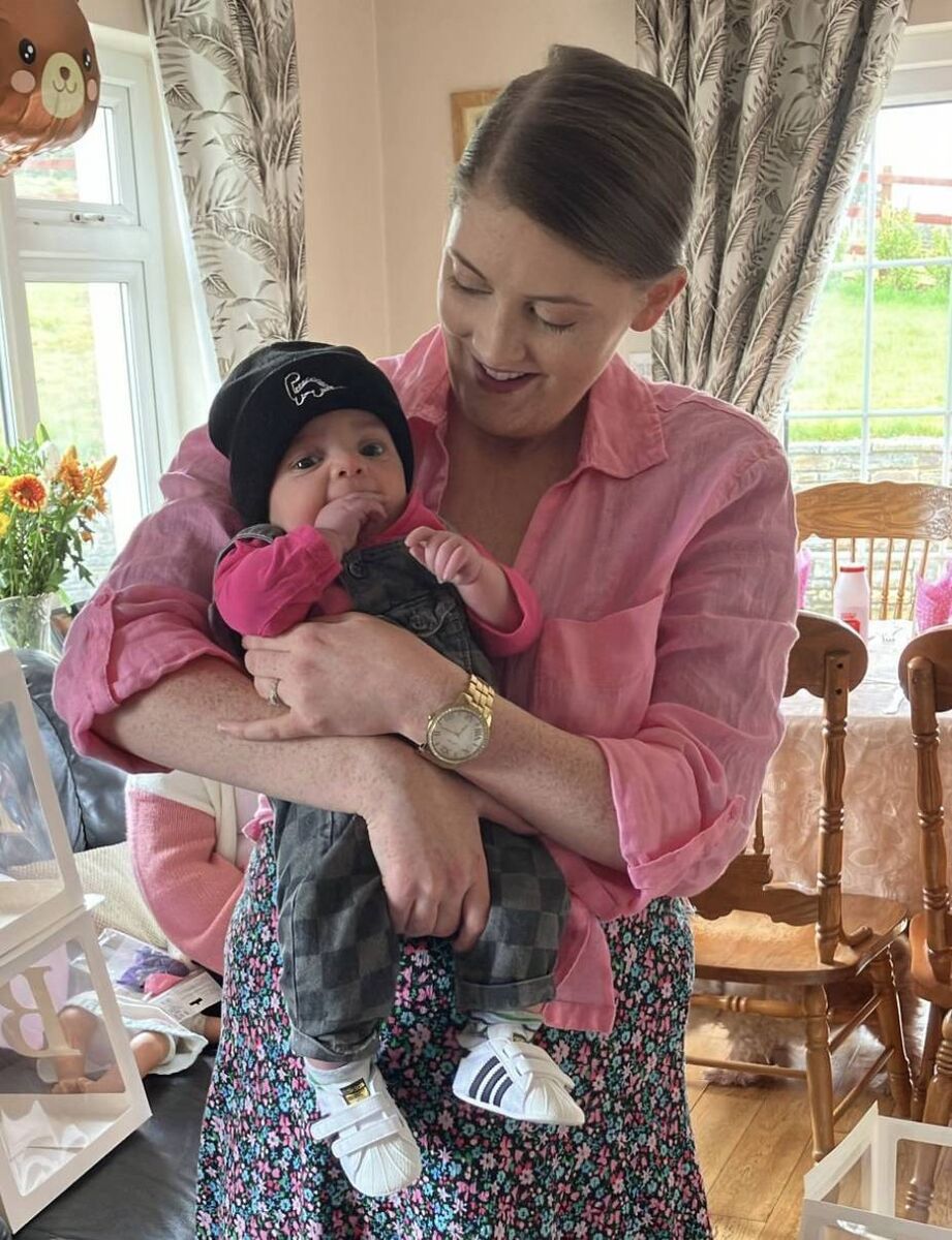 Lisa Cronin with baby Tadhg. Lisa signed up for the programme when she was 39 weeks pregnant.