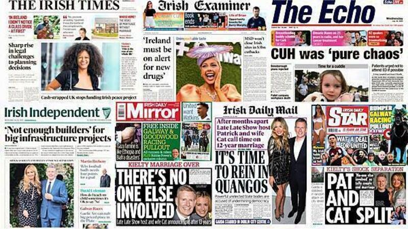 What the papers say: Wednesday's front pages What the papers say: Wednesday's front pages