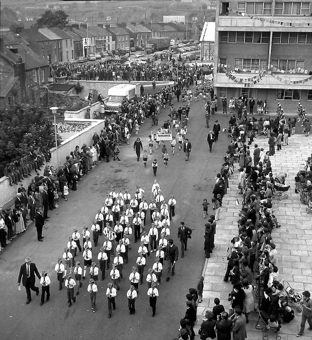 The opening parade at the Blackpool Festival in Cork on June 28, 1974