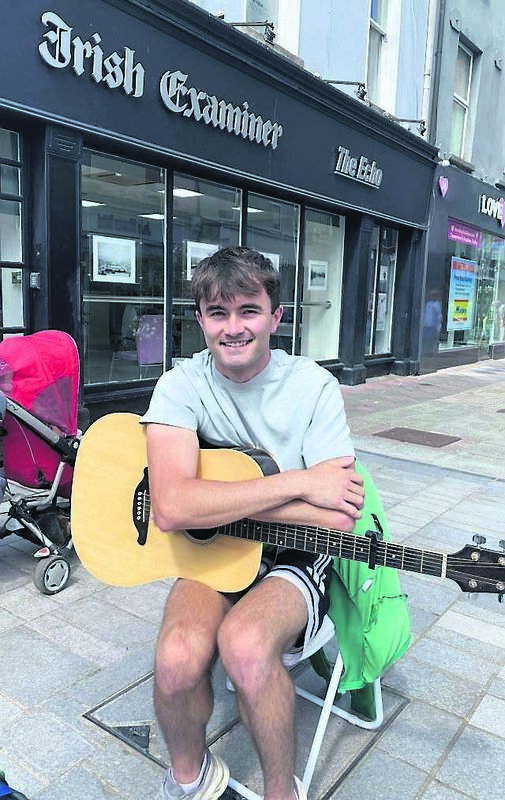 Cialan O’Sullivan enjoys getting out to busk on the streets of Cork. Cialan O’Sullivan enjoys getting out to busk on the streets of Cork.