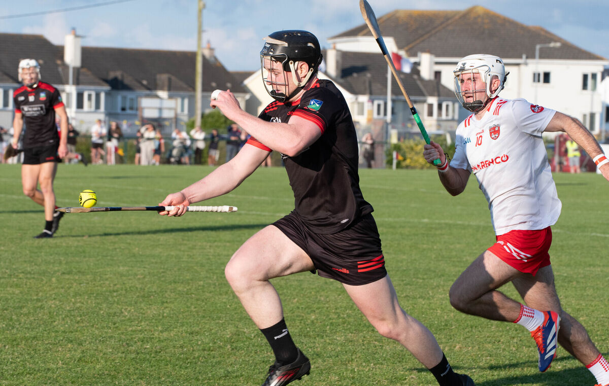 Kilworth's Leo Coffey pulls away from Castlemartyr's Mike Kelly. Picture: Howard Crowdy