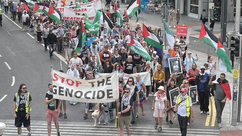 Hundreds take to Cork city streets for 95th weekly rally for Gaza Hundreds take to Cork city streets for 95th weekly rally for Gaza